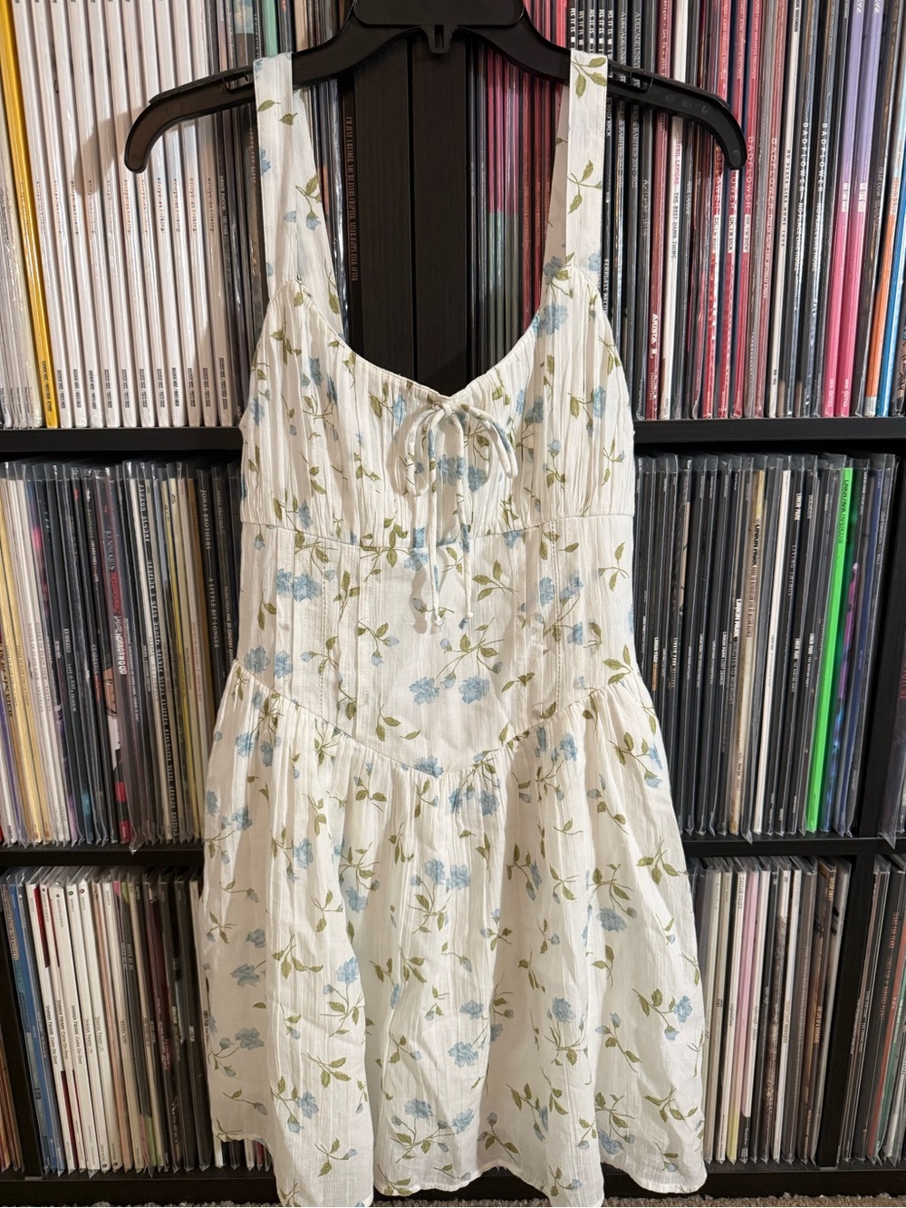 American Eagle Outfitters Women's White and Floral Sundress